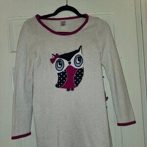 Gymboree Owl sweater dress girls 10